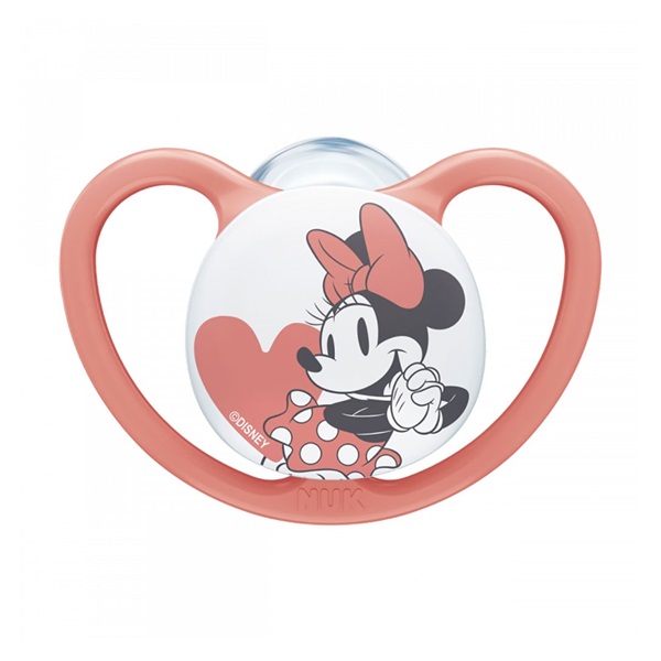 Baba cumi Space NUK 6-18h Disney Mickey Mouse piros