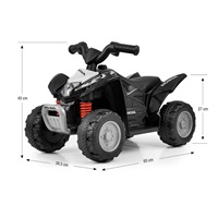 Elektromos négykerekű Milly Mally Honda ATV fekete