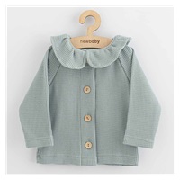 Baba kabátka gombokkal  New Baby Laura Luxury clothing szürke