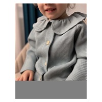 Baba kabátka gombokkal  New Baby Laura Luxury clothing szürke