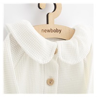 Baba kabátka gombokkal  New Baby Laura Luxury clothing fehér