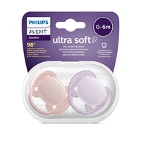 Baba cumi Ultrasoft Premium Avent 0 - 6 hónap 2 darab lány