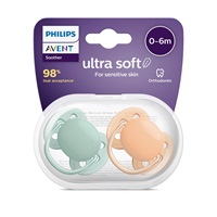 Baba cumi Ultrasoft Premium Avent 0 - 6 hónap 2 darab neutral