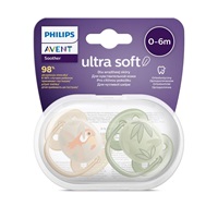 Baba cumi Ultrasoft Premium Avent állatok 0 - 6 hónap 2 darab fiú