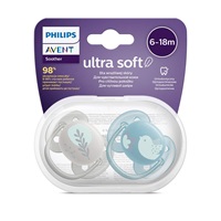 Baba cumi Ultrasoft Premium Avent állatok 6-18 hónap 2 darab fiú