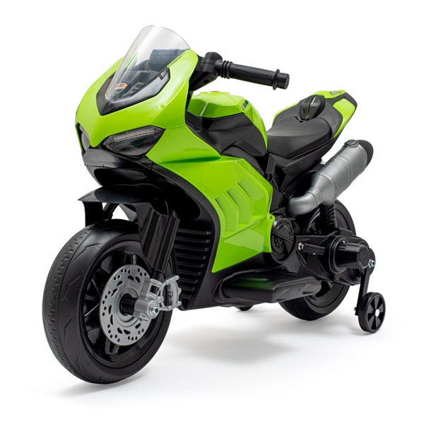 Gyermek elektromos motorkerékpár Baby Mix Supersport zöld