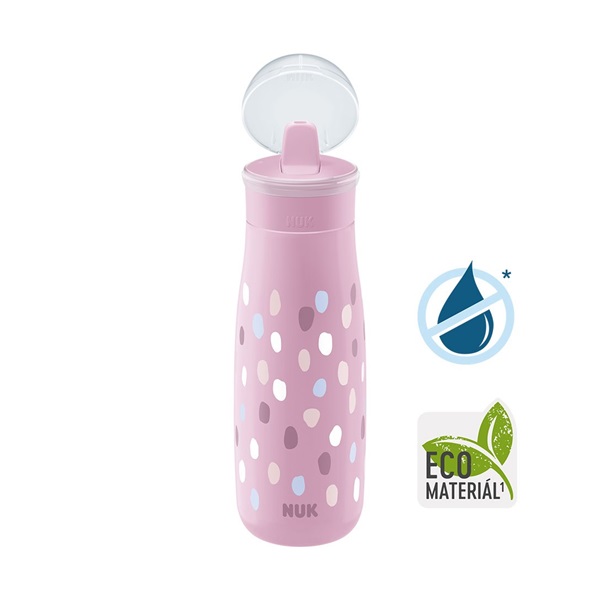 Gyermek itatópohár NUK Mini-Me Flip 450 ml pink