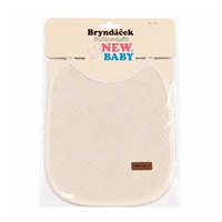 Gyermek frottír előke PVC-vel bélelve New Baby bézs