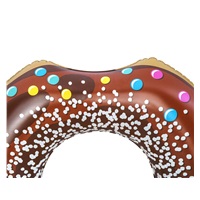 Gyermek nagy felfújható úszógumi Bestway DONUT 107cm brown