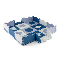 Habszivacs puzzle szőnyeg Milly Mally Jolly 3x3 Shapes Blue