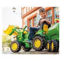 Pedálos traktor Rolly Toys John Deere Farmtrac zöld