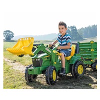 Pedálos traktor Rolly Toys John Deere Farmtrac zöld