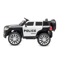 Gyermek elektromos autó Baby Mix Police 4x4 fekete