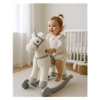 Hintaló játékszer dallammal és kerekekkel Unicorn Baby Mix fehér