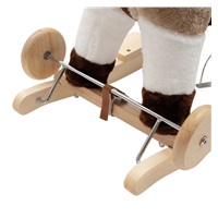 Hintaló dallammal és kerekekkel, Baby Mix, barna