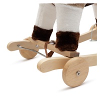Hintaló dallammal és kerekekkel, Baby Mix, barna