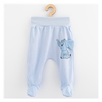 Baba pamut lábfejes nadrág New Baby Happy Elephant blue