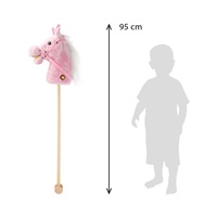 Hobby Horse hanggal kerekekkel Rosie Baby Mix pink