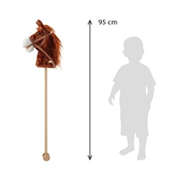 Hobby Horse hanggal kerekekkel Bruno Baby Mix Brown