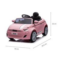 Elektromos autó Milly Mally Milly Mally Fiat 500e rózsaszín