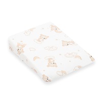 Baba párna - ék alakú New Baby BASIC fehér 30x37 cm bear beige