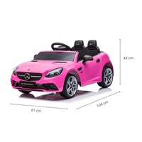 Elektromos autó Milly Mally Milly Mally Mercedes-Benz SLC Pink