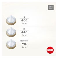 Baba cumisüveg NUK Perfect Match Temperature Control 150 ml fehér