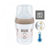 Baba cumisüveg NUK Perfect Match Temperature Control 150 ml barna