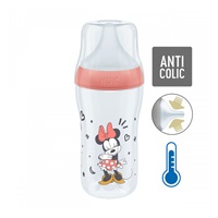 Baba cumisüveg NUK Perfect Match MICKEY Temperature Control 260 ml red