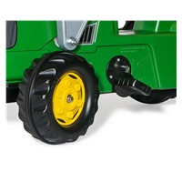 Pedálos traktor rakodóval és pótkocsival Rolly Kid John Deere zöld