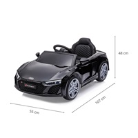 Elektromos autó Milly Mally Audi R8 Spyder Black