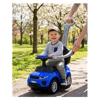 Gyerek zenélő bébitaxi Baby Mix Plus 3 az 1-ben kék