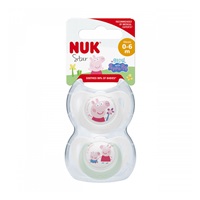 Baba cumi  NUK Star Peppa Pig 0-6m  2 db