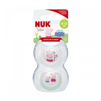 Baba cumi  NUK Star Peppa Pig 18+m  2 db