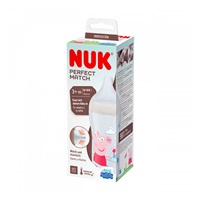 Baba cumisüveg NUK Perfect Match Peppa Pig Temperature Control 260 ml