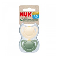 NUK For Nature latex cumi  6-18 h 2 db box zöld