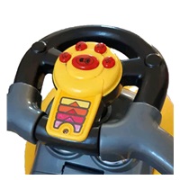Bébitaxi tolókarral 3az1-ben Baby Mix Mega Car rózsaszín (A CSOMAGOLÁS SERULT)