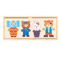 Állatos puzzle dobozban Montessori Baby Mix