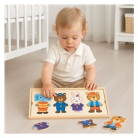 Állatos puzzle dobozban Montessori Baby Mix