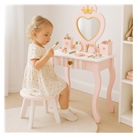 Gyermek fa fésülködőasztal Baby Mix Heart fehér