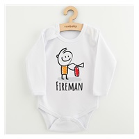 Gyermekek body nyomtatással New Baby FIREMAN