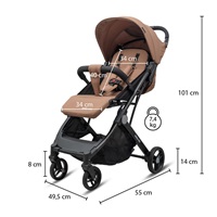 Sport babakocsi Bimelo Baby Mix Ultra-light szürke