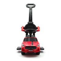 Zenélő bébitaxi vezetőrúddal Baby Mix RACER piros (A CSOMAGOLÁS SERULT)