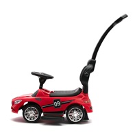 Zenélő bébitaxi vezetőrúddal Baby Mix RACER piros (A CSOMAGOLÁS SERULT)