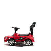 Zenélő bébitaxi vezetőrúddal Baby Mix RACER piros (A CSOMAGOLÁS SERULT)
