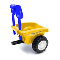Gyerek jármű traktor utánfutóval és szerszámokkal Baby Mix New Holland sárga (A CSOMAGOLÁS SERULT)