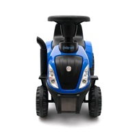 Gyerek jármű traktor utánfutóval és szerszámokkal Baby Mix New Holland sárga (A CSOMAGOLÁS SERULT)