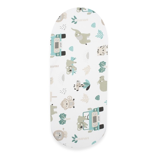 Pamut babakocsihoz való lepedő pamut New Baby Safari II 35x75 cm
