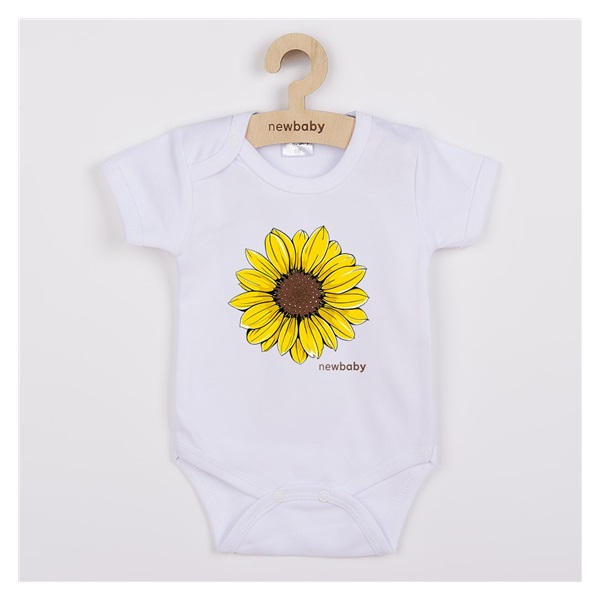 Baba body nyomtatással New Baby  Sunflower - rövid ujjú