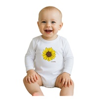 Baba body nyomtatással New Baby  Sunflower - rövid ujjú
